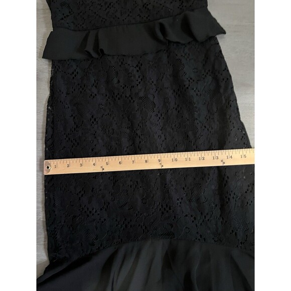 Lulu’s XS Romance Dance Floral Lace Embroidered Off Shoulder Midi Ruffle Dress - Picture 10 of 11